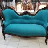 Sofa bleu par tapissier matelassier Montpellier