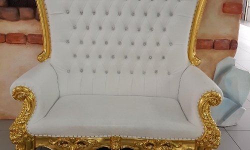 Grand fauteuil style baroque réalisé par l'atelier artisanal Hérault