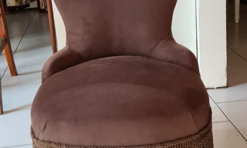 Réfection fauteuil sans accoudoirs à  franges